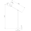 Торшер Eurosvet Grazia 01143/1 черный/золото a062045 — купить в Bronko‑Decor