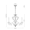 Подвесная люстра Lucia Tucci Firenze 1780.15.3 Antique Gold — купить в Bronko‑Decor