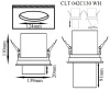 Встраиваемый светодиодный спот Crystal Lux CLT 042C130 WH — купить в Bronko‑Decor