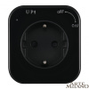 Трековая розетка Arte Milano Am-track-sockets 380022TS/ES Black — купить в Bronko‑Decor