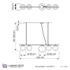 Подвесной светильник Lumina Deco Baristica LDP 6012-5 BK+WT — купить в Bronko‑Decor