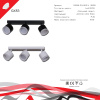 Спот Reluce 53004-9.5-003IL SPOT LIGHT GX53 BK — купить в Bronko‑Decor