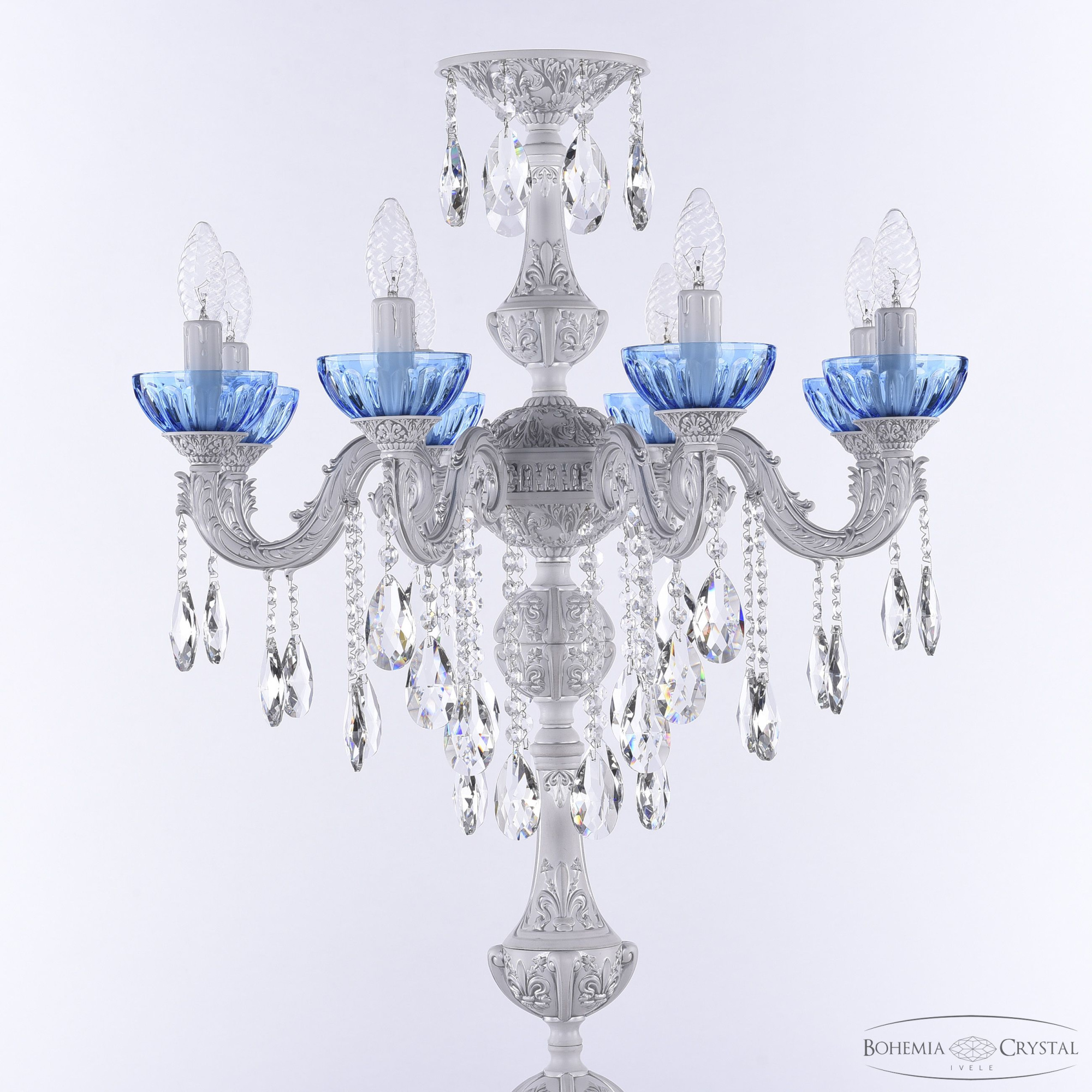 Торшер Bohemia Ivele Crystal AL79101T/8/175 B WMN P Aquamarine/M-1H — купить в Bronko‑Decor