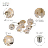 Люстра на штанге Rivoli Mortifera 3130-306 Б0054886 — купить в Bronko‑Decor