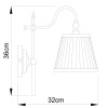 Бра Arte Lamp Seville A1509AP-1PB — купить в Bronko‑Decor