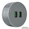 Трековая розетка Arte Milano Am-track-sockets 380011TS/USBx2 Grey — купить в Bronko‑Decor