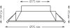 Встраиваемый светильник Gauss Basic Downlight 9033420205 — купить в Bronko‑Decor