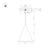 Подвесной светильник Arlight SP-MAKOTO-R350-14W Warm2700 054400 — купить в Bronko‑Decor