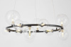 Подвесная люстра Lumina Deco LDP 7033-15 BK+CL — купить в Bronko‑Decor
