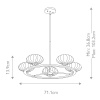 Люстра на штанге Kichler Pim QN-PIM5-PC — купить в Bronko‑Decor
