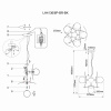 Подвесная люстра Lumien Hall Ilmari LH4136/6P-BR-BK — купить в Bronko‑Decor