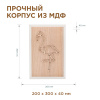Светодиодный ночник Apeyron Фламинго теплый белый 2хАА МДФ 12-178 — купить в Bronko‑Decor