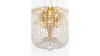 Подвесная люстра Lumina Deco Disposa LDP 7018-500 PR+F.GD — купить в Bronko‑Decor