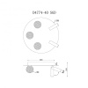 Потолочная люстра iLedex Telescope D4774-40 SGD — купить в Bronko‑Decor