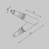 L-образный коннектор для штанговой системы Maytoni Axity CA006EC-BS — купить в Bronko‑Decor