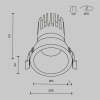 Встраиваемый светильник Maytoni Dip DL118-15W-2.7K-W — купить в Bronko‑Decor