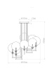 Потолочная люстра Garda Decor K2KG01P-8G — купить в Bronko‑Decor