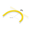 Светодиодная герметичная лента Arlight WAVE-SIDE-A120-12x25mm 230V Red (12 W/m, IP67, 50m, wire x2) 051942 — купить в Bronko‑Decor