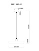 Подвесной светильник MyFar Ria MR1391-1P — купить в Bronko‑Decor
