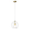 Подвесной светильник Crystal Lux LUISA SP1 BRASS/TRANSPARENT — купить в Bronko‑Decor