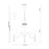 Подвесная люстра Lucia Tucci Pelle Nerre 120.8 — купить в Bronko‑Decor