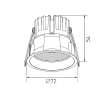 Встраиваемый светильник Designled DL-RE1202-WH-NW 020295 — купить в Bronko‑Decor