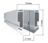 Профиль-держатель Lumker SY-LINK-20S1-2,5-SL 021072 — купить в Bronko‑Decor