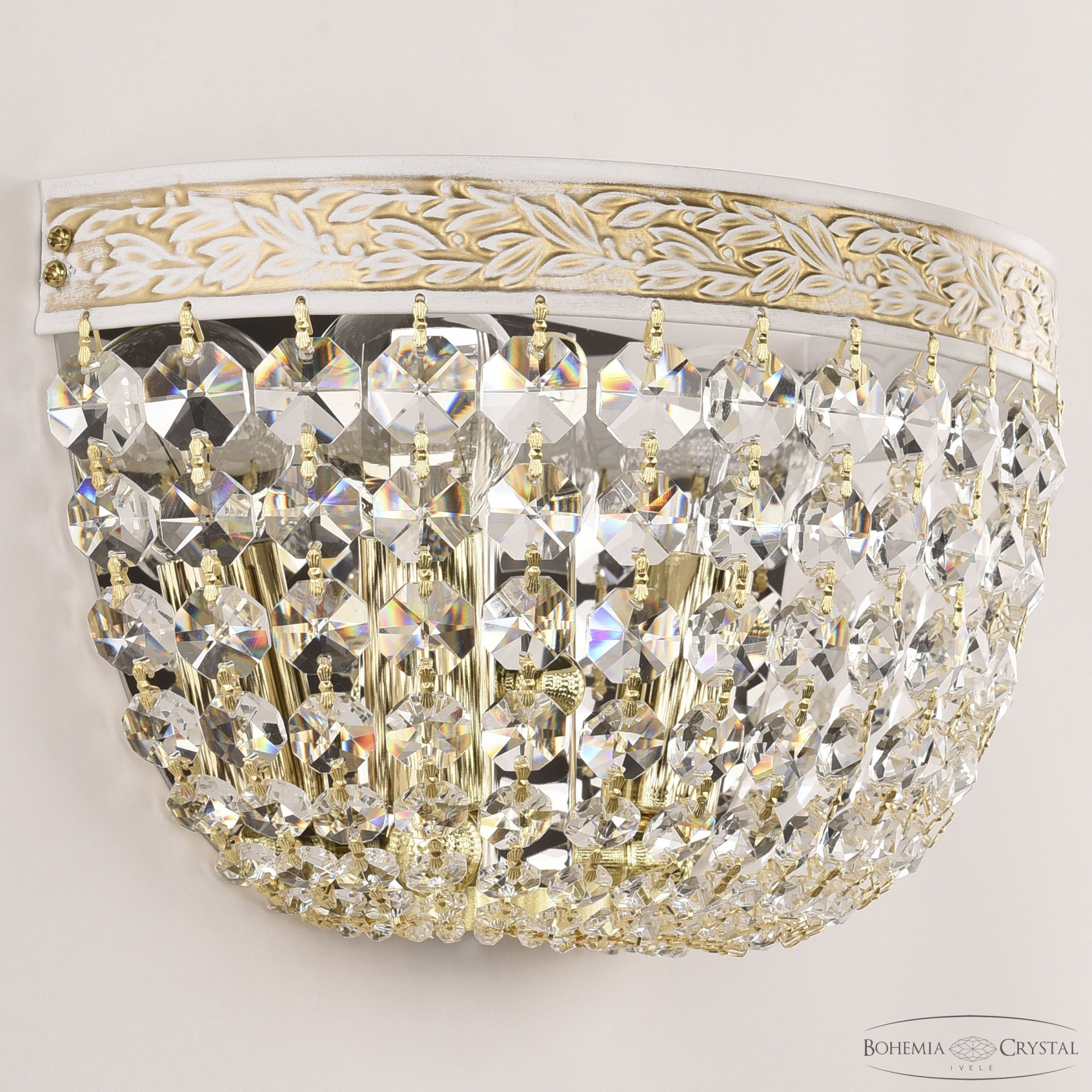 Настенный светильник Bohemia Ivele Crystal AL19111B/25OL WMG — купить в Bronko‑Decor