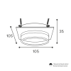 Встраиваемый светильник Wolta Luce WDL-GX53/06BL-S — купить в Bronko‑Decor