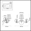 Бра Odeon Light Niagara 3921/1W — купить в Bronko‑Decor