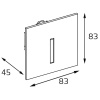 Светильник для ступеней ITALLINE DL 3020 WHITE — купить в Bronko‑Decor