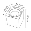 Накладной светодиодный светильник Fiberli CH-SD220-1(W) 12120103 — купить в Bronko‑Decor