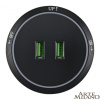 Трековая розетка Arte Milano Am-track-sockets 380066TS LED/USBx2 Black — купить в Bronko‑Decor