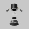 Встраиваемый светильник Maytoni Round DL058-7W2.7K-B — купить в Bronko‑Decor