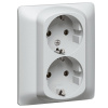 Розетка 2х2К+3 Legrand Galea Life 16A 250V с/з винтовой зажим алюминий 771330 — купить в Bronko‑Decor