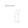 Торшер Lucia Tucci Bristol F896.1 — купить в Bronko‑Decor