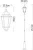 Садово-парковый светильник Arte Lamp Genova A1207PA-1BN — купить в Bronko‑Decor