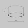 Накладной светильник Maytoni Zon C032CL-12W2.7K-RD-B — купить в Bronko‑Decor
