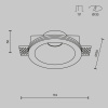 Встраиваемый светильник Maytoni Technical Downlight Gyps Modern DL002-1-01-W-1 — купить в Bronko‑Decor