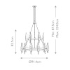 Подвесная люстра Hinkley Willow QN-WILLOW18-CBK — купить в Bronko‑Decor