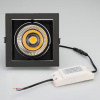 Встраиваемый светильник Arlight CL-KARDAN-S152x152-25W White6000 (BK-BK, 30 deg) 037028 — купить в Bronko‑Decor