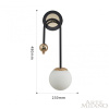 Бра Arte Milano Neapolis 274307/1B BK/GD — купить в Bronko‑Decor