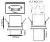 Встраиваемый светодиодный спот Crystal Lux CLT 042C110 WH — купить в Bronko‑Decor