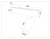 Трековый магнитный светильник Ambrella Light Magnetic 220V GL1201 — купить в Bronko‑Decor