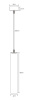Подвесной точечный светильник Fiberli Tube480WN 12110304 — купить в Bronko‑Decor