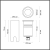 Грунтовый встраиваемый светильник Odeon Light Nature Ingro 6660/1GL3 — купить в Bronko‑Decor