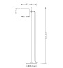 Торшер Milosh Tendence Kizzi 0911FL-1BKG — купить в Bronko‑Decor