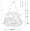 Подвесная люстра Garda Decor Rene 62GDW-8901-600 — купить в Bronko‑Decor