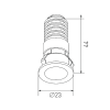 Встраиваемый светильник Designled Micro DL-74180BL-1-WW 020325 — купить в Bronko‑Decor