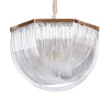Подвесной светильник Delight Collection Murano Glass A001-800 L12 brass/clear — купить в Bronko‑Decor